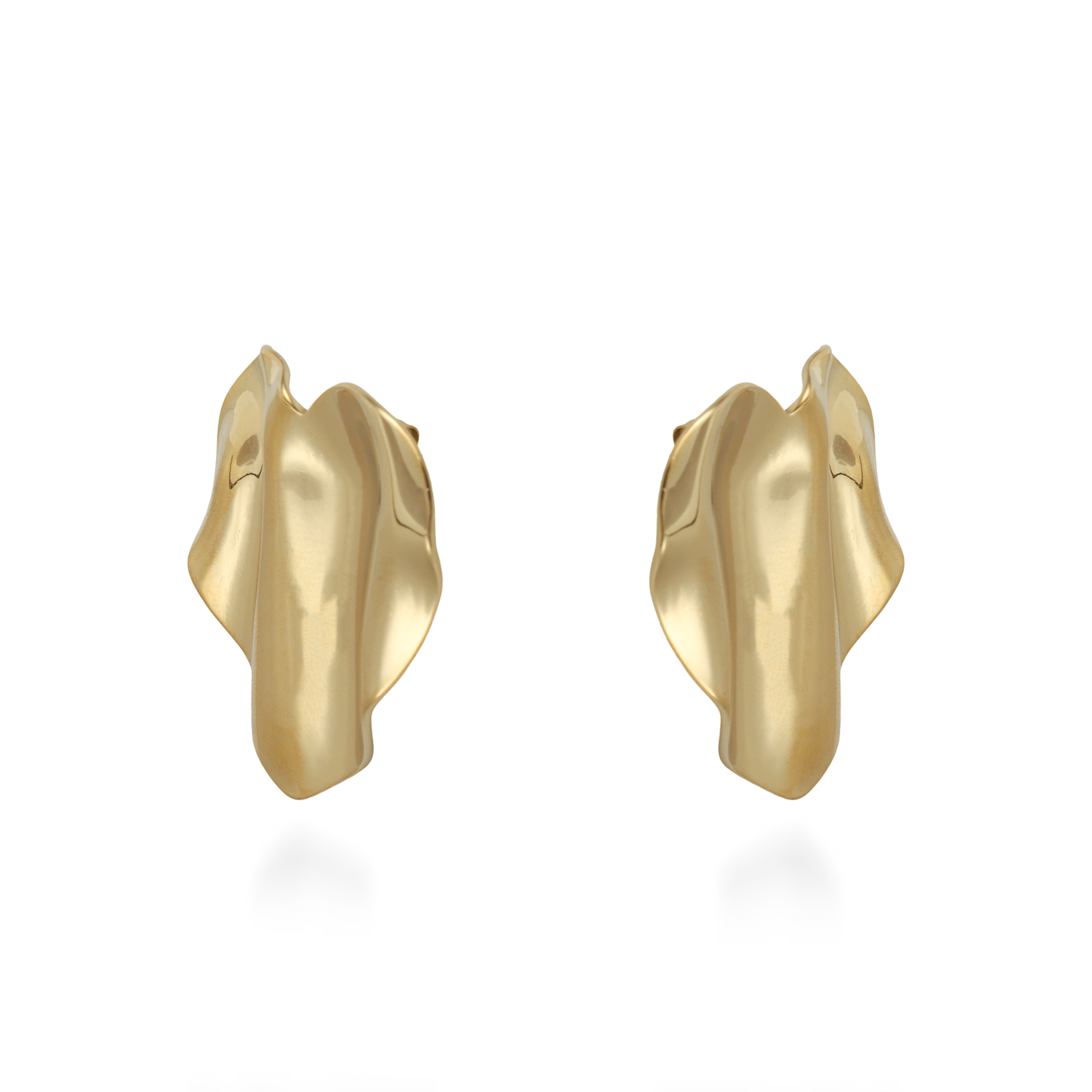 Σκουλαρίκια καρφωτά καρδιά Mar and Mar Herbie Heart (Gold) από ανοξείδωτο ατσάλι