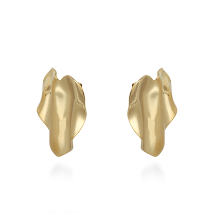 Σκουλαρίκια καρφωτά καρδιά Mar and Mar Herbie Heart (Gold) από ανοξείδωτο ατσάλι