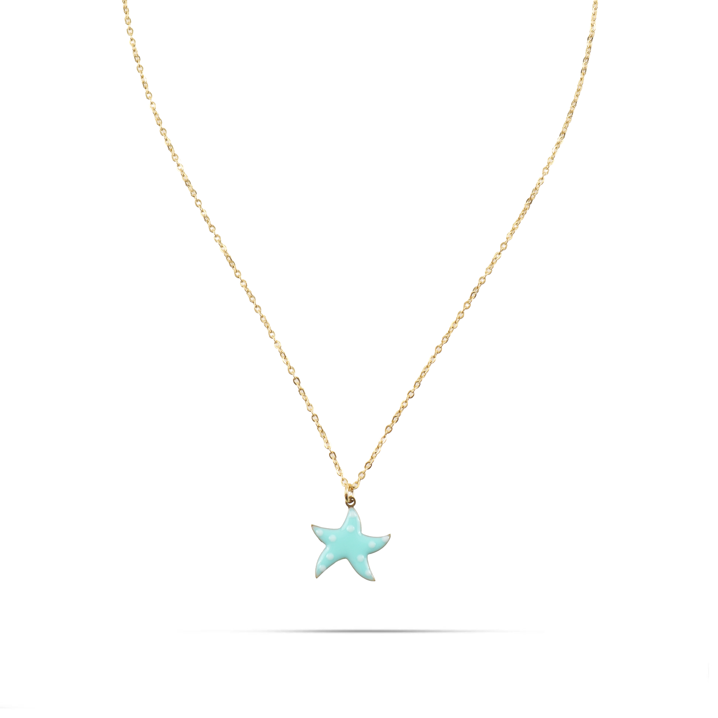 Κολιέ με κρεμαστό αστερία Mar and Mar Starfish Turquoise από ανοξείδωτο ατσάλι