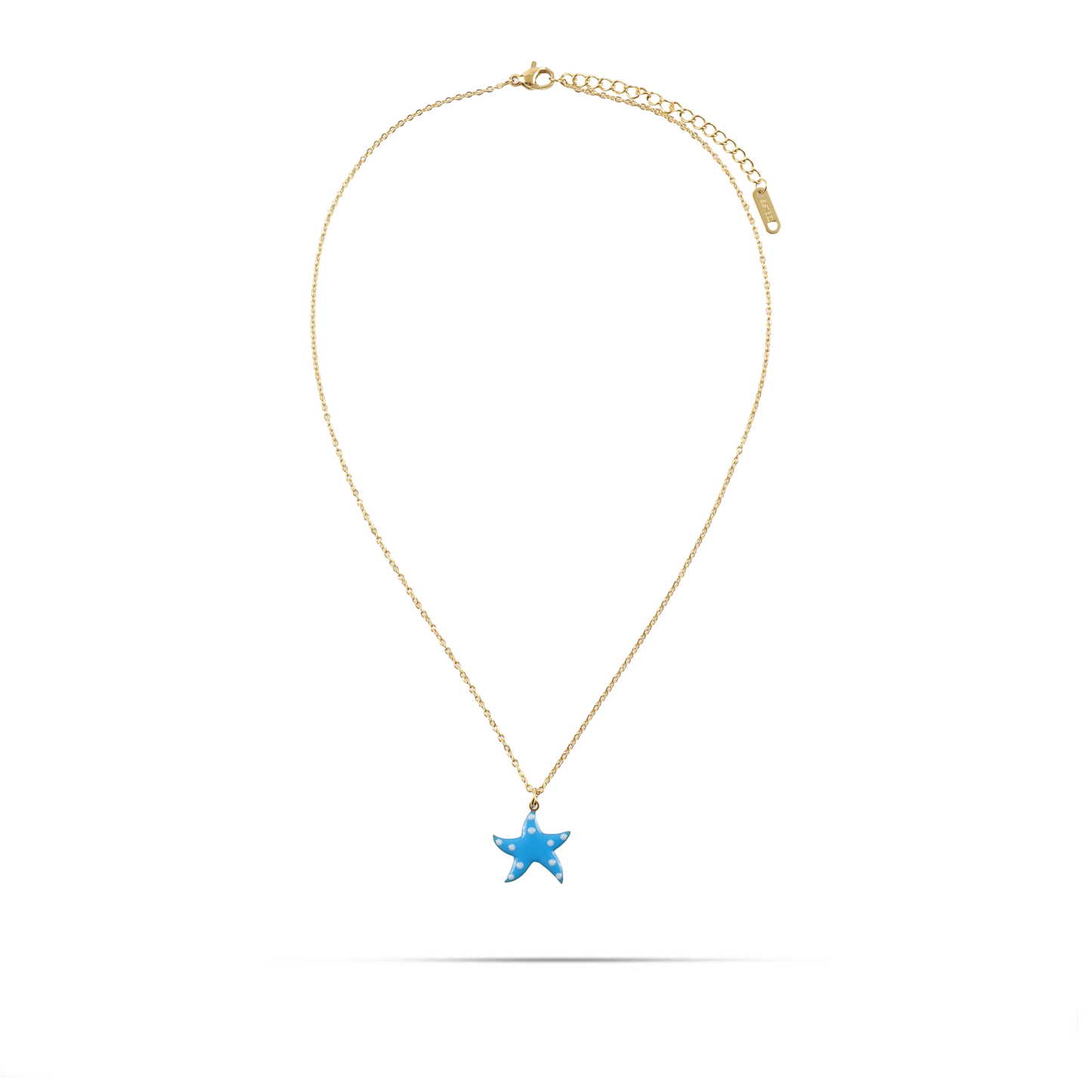 Κολιέ με κρεμαστό αστερία Mar and Mar Starfish Blue από ανοξείδωτο ατσάλι