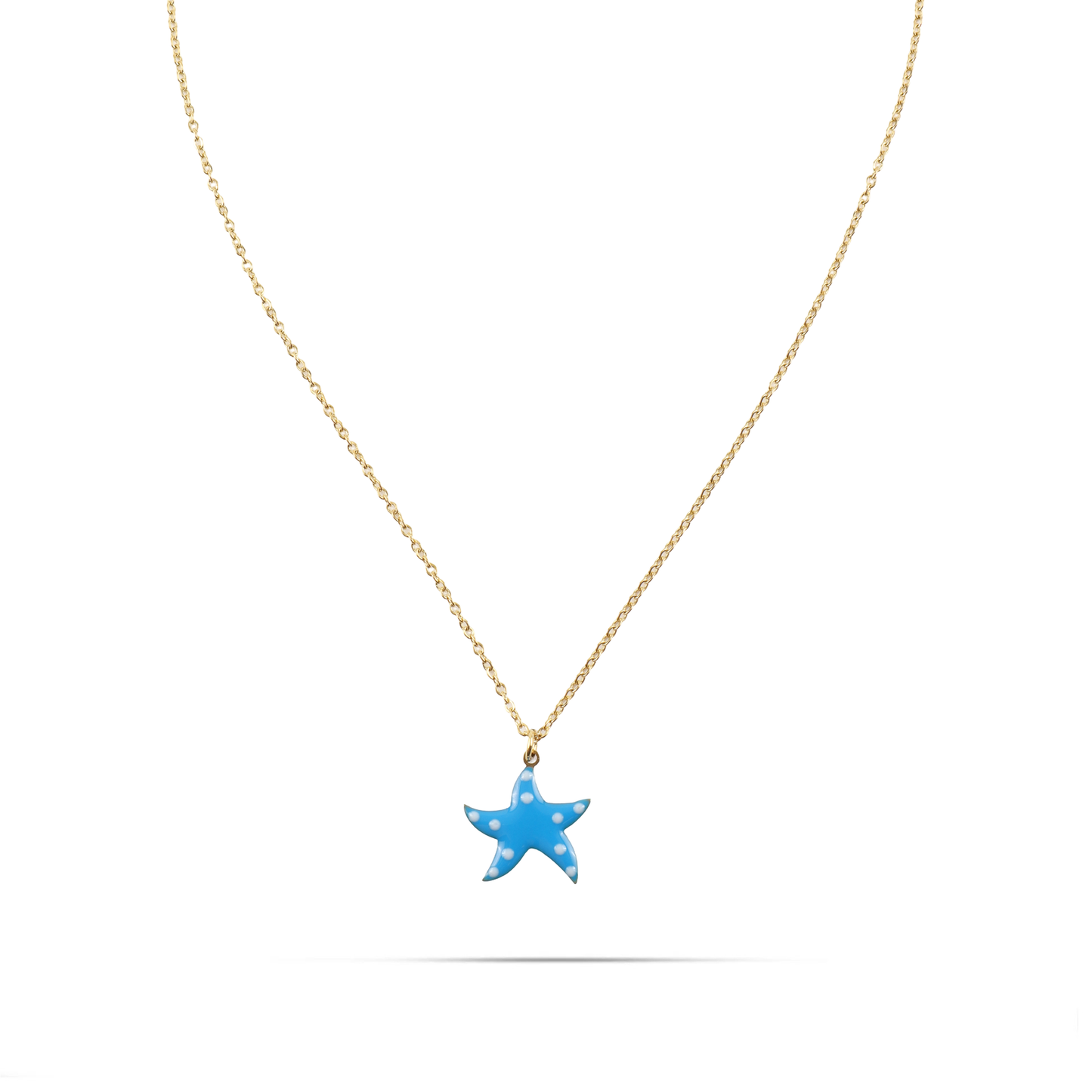 Κολιέ με κρεμαστό αστερία Mar and Mar Starfish Blue από ανοξείδωτο ατσάλι