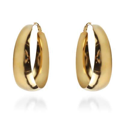 Σκουλαρίκια κρίκοι Mar and Mar Natty από ανοξείδωτο ατσάλι