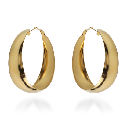 Σκουλαρίκια κρίκοι Mar and Mar Natty από ανοξείδωτο ατσάλι