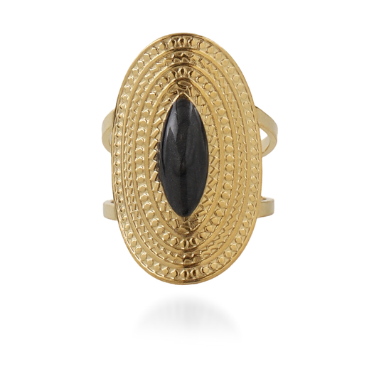 Γυναικείο δαχτυλίδι Mar and Mar Zulea (Gray) από ανοξείδωτο ατσάλι