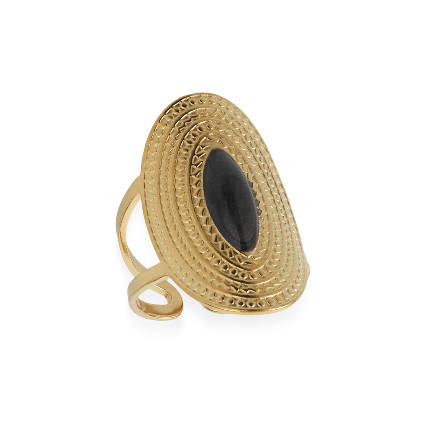 Γυναικείο δαχτυλίδι Mar and Mar Zulea (Gray) από ανοξείδωτο ατσάλι