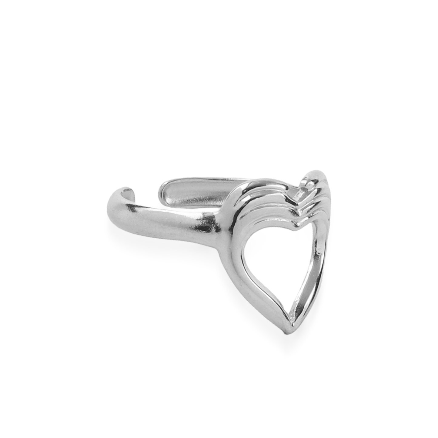 Γυναικείο δαχτυλίδι Mar and Mar Stacy Silver από ανοξείδωτο ατσάλι