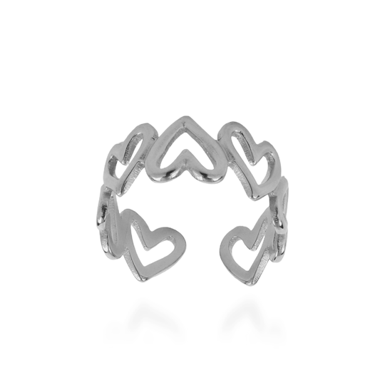 Γυναικείο δαχτυλίδι Mar and Mar Rosalie Silver από ανοξείδωτο ατσάλι