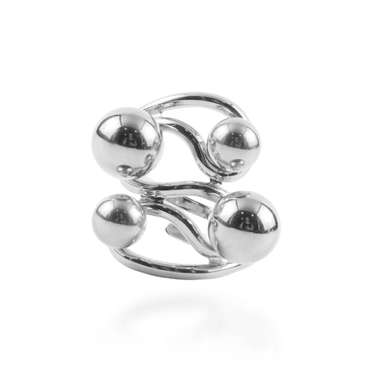 Γυναικείο δαχτυλίδι Mar and Mar Frugalia Silver από ανοξείδωτο ατσάλι
