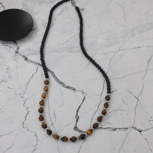 Ανδρικό Κολιέ με χάντρες Mar and Mar Uldon Beads από ανοξείδωτο ατσάλι