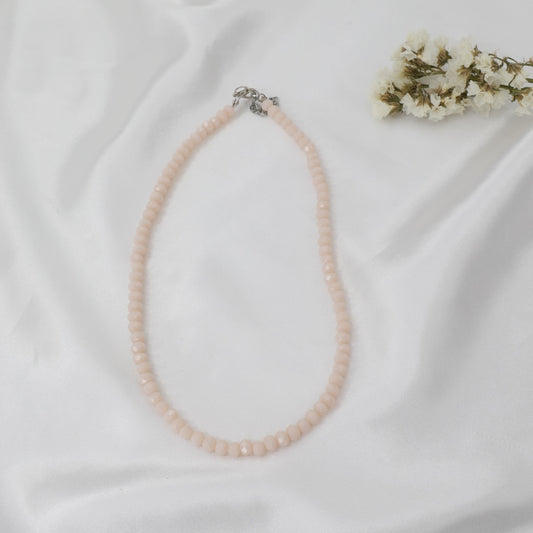 Κολιέ με χάντρες Mar and Mar Priya (Pink) από ανοξείδωτο ατσάλι