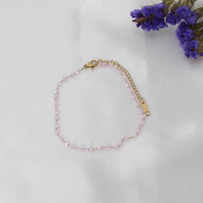 Αλυσίδα ποδιού με χάντρες Mar & Mar Priya Anklet από ανοξείδωτο ατσάλι