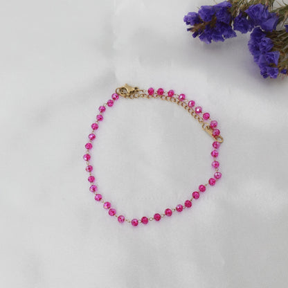 Αλυσίδα ποδιού με χάντρες Mar and Mar Priya Anklet από ανοξείδωτο ατσάλι