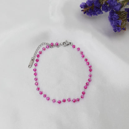 Αλυσίδα ποδιού με χάντρες Mar and Mar Priya Anklet από ανοξείδωτο ατσάλι