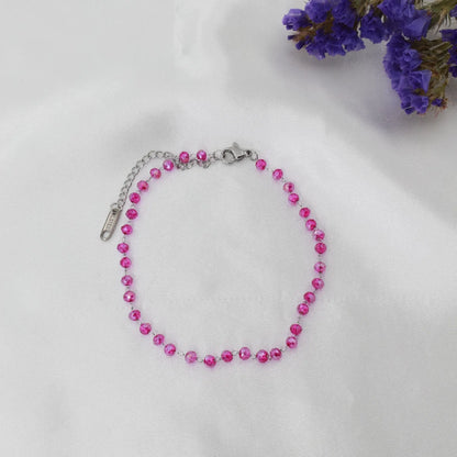 Αλυσίδα ποδιού με χάντρες Mar & Mar Priya Anklet από ανοξείδωτο ατσάλι