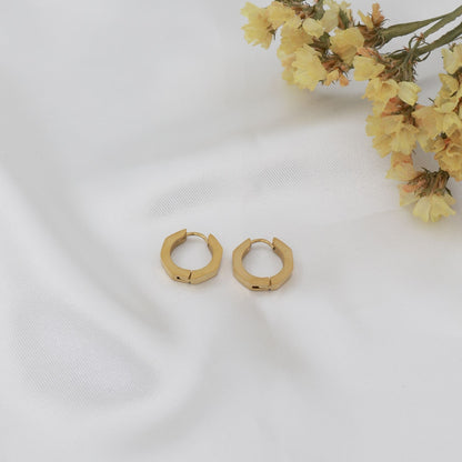 Σκουλαρίκια κρίκοι γεωμετρικοί Mar and Mar Mini Hoops ( Shape ) από ανοξείδωτο ατσάλι
