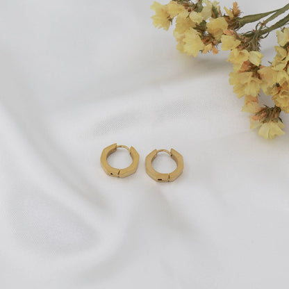Σκουλαρίκια κρίκοι γεωμετρικοί Mar & Mar Mini Hoops ( Shape ) από ανοξείδωτο ατσάλι
