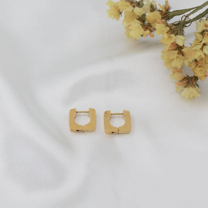 Σκουλαρίκια κρίκοι γεωμετρικοί Mar and Mar Mini Hoops ( Shape ) από ανοξείδωτο ατσάλι