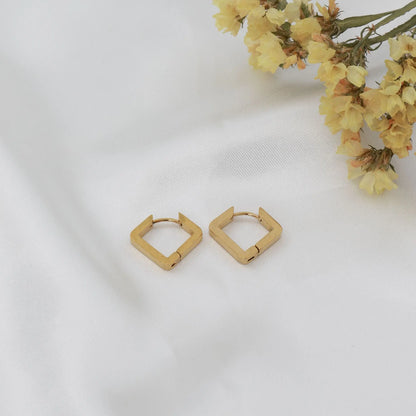 Σκουλαρίκια κρίκοι γεωμετρικοί Mar & Mar Mini Hoops ( Shape ) από ανοξείδωτο ατσάλι
