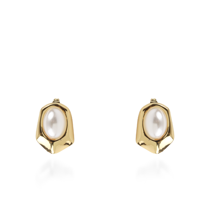 Σκουλαρίκια καρφωτά με πέρλα Mar and Mar Maelith από ανοξείδωτο ατσάλι