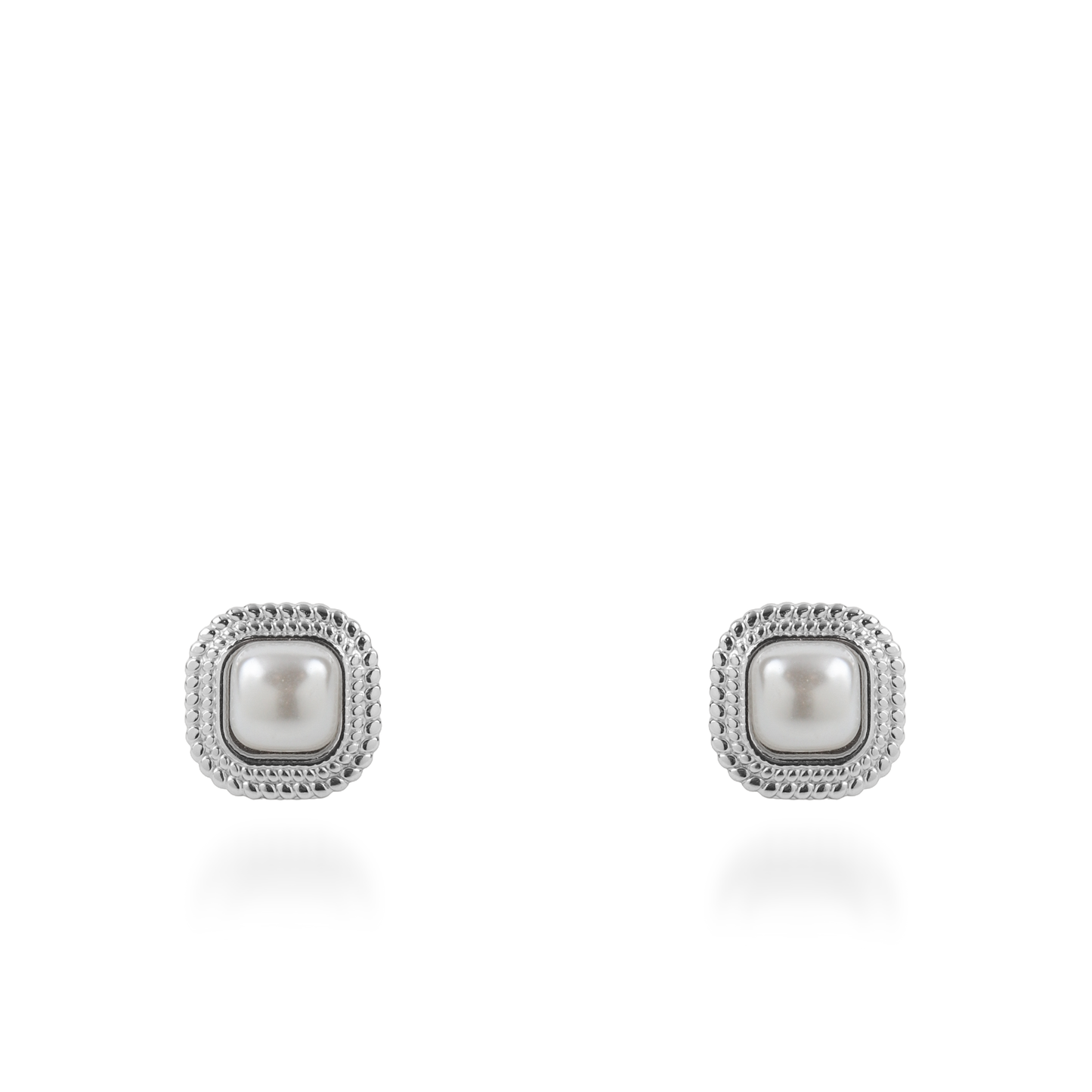 Σκουλαρίκια καρφωτά με πέρλα Mar and Mar Lumen από ανοξείδωτο ατσάλι