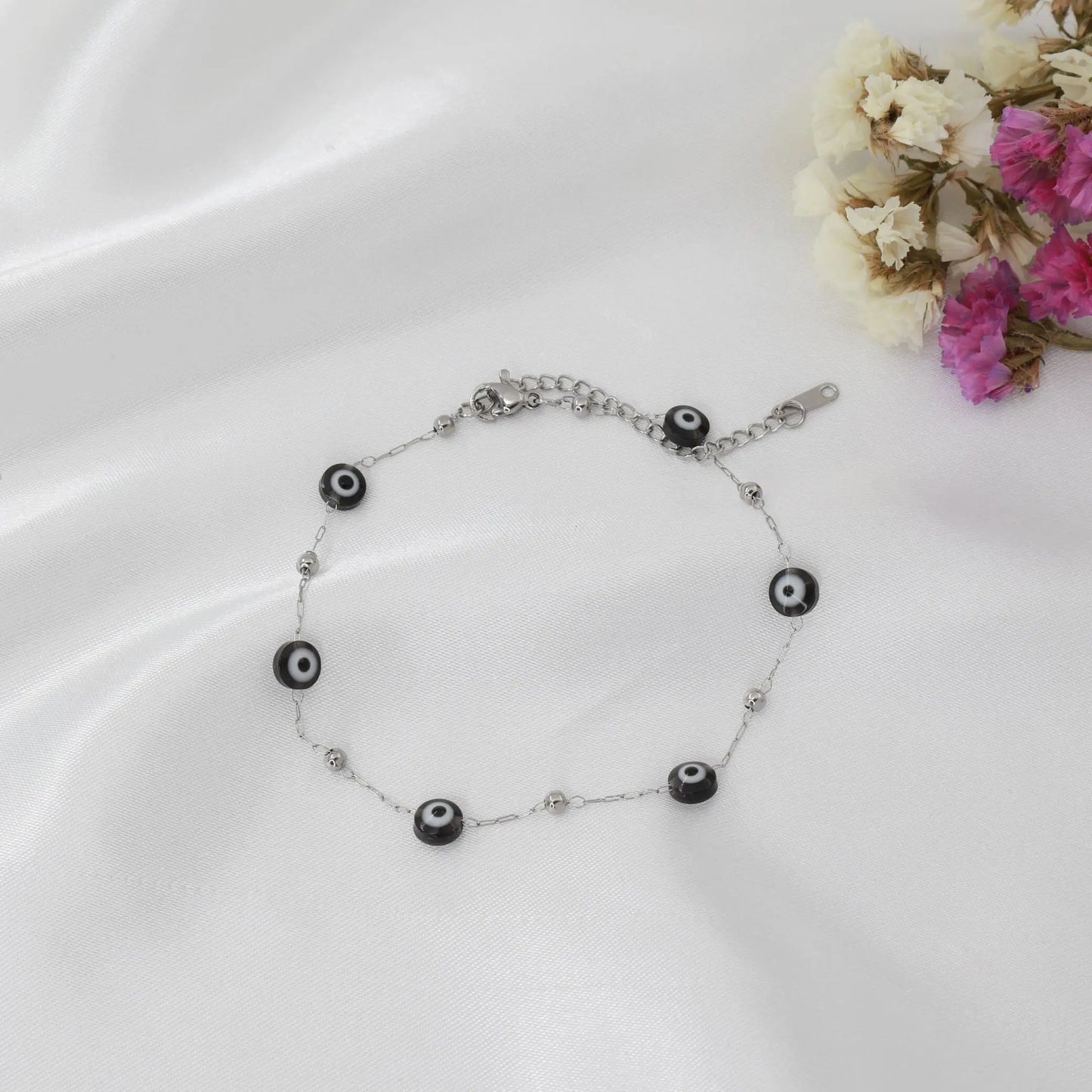 Αλυσίδα ποδιού με ματάκια Mar & Mar Undine Anklet από ανοξείδωτο ατσάλι