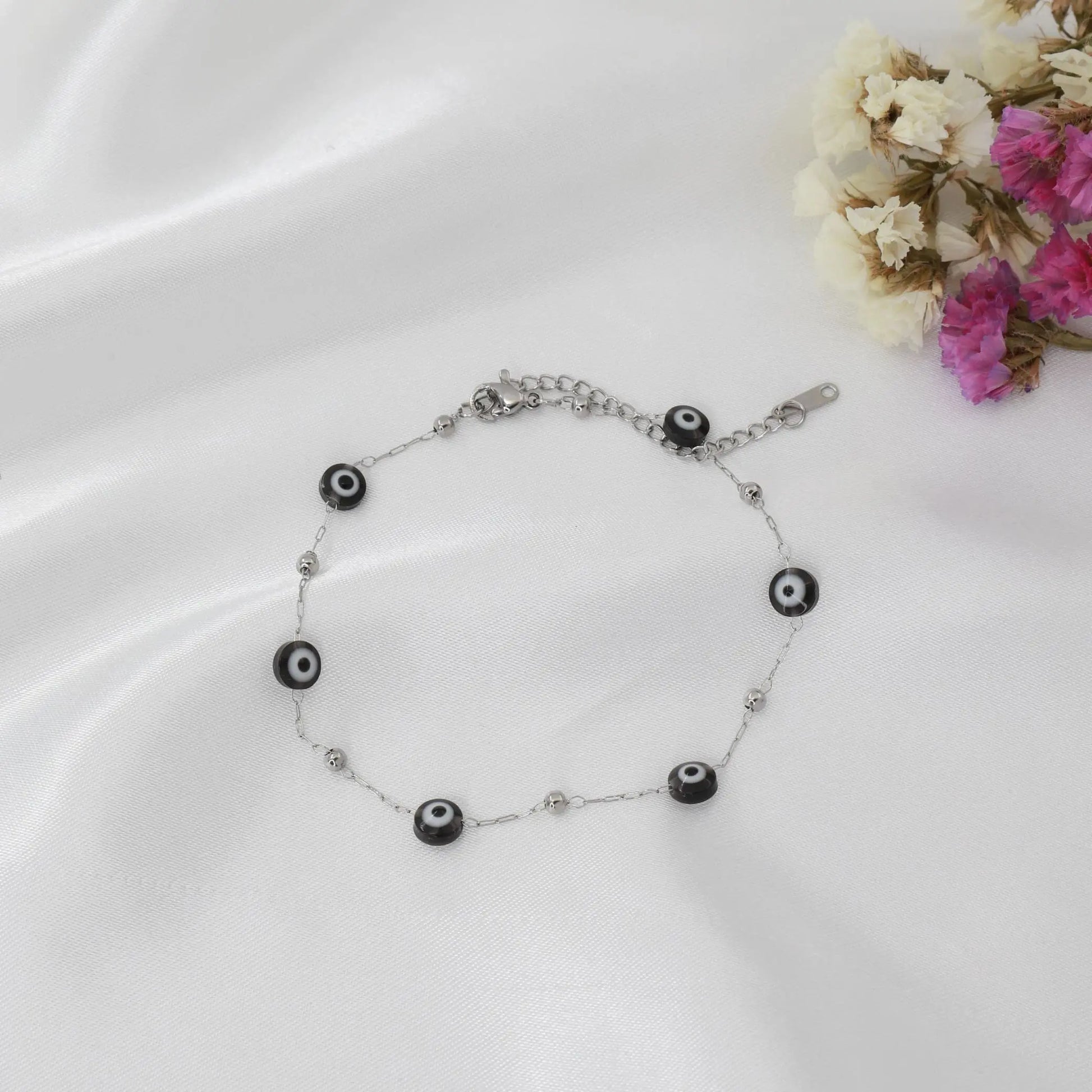 Αλυσίδα ποδιού με ματάκια Mar & Mar Undine Anklet από ανοξείδωτο ατσάλι