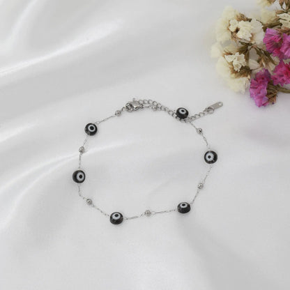 Αλυσίδα ποδιού με ματάκια Mar & Mar Undine Anklet από ανοξείδωτο ατσάλι