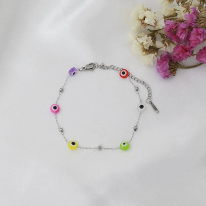 Αλυσίδα ποδιού με ματάκια Mar & Mar Undine Anklet από ανοξείδωτο ατσάλι