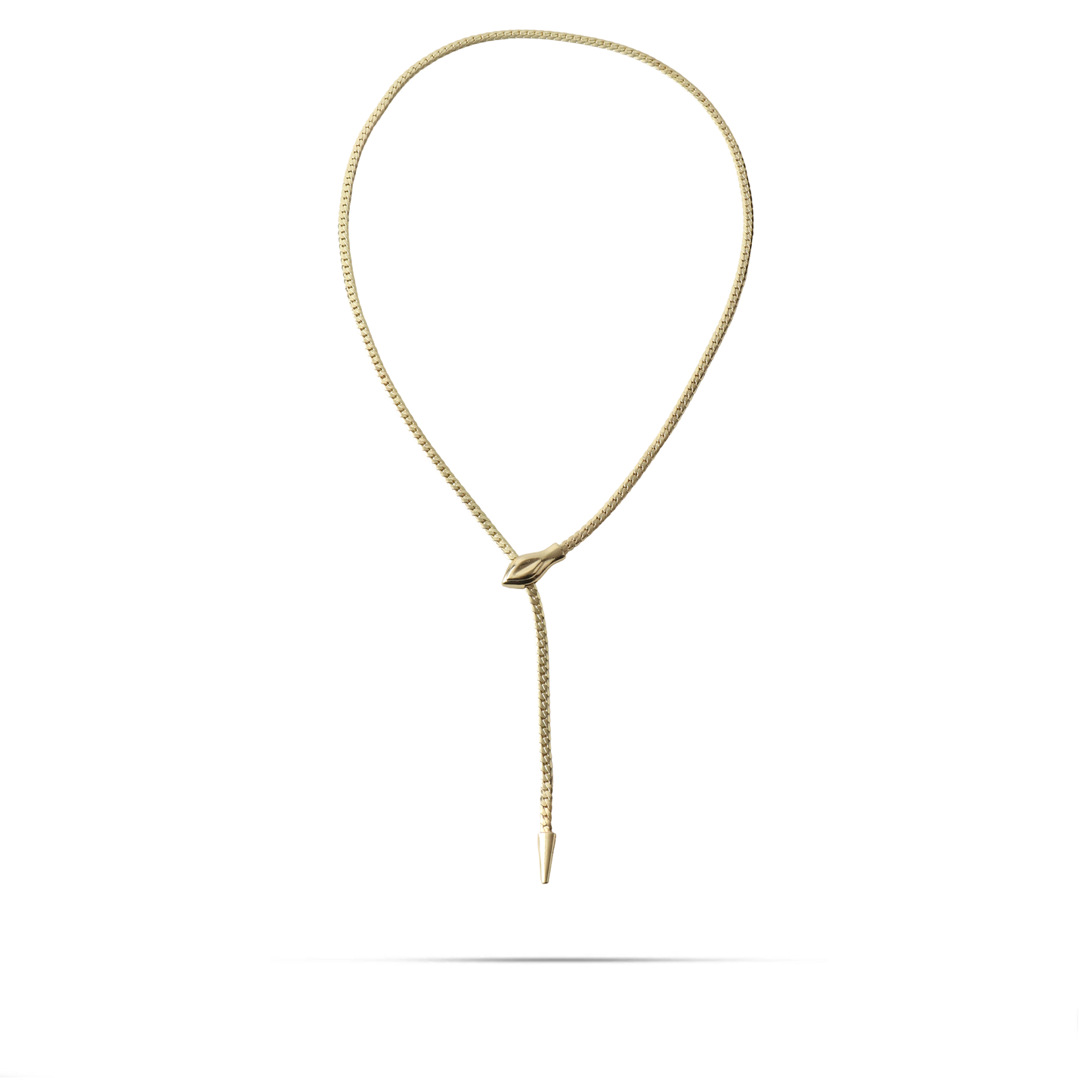 Κολιέ με αλυσίδα flat snake με φίδι Mar and Mar Jocasta Snake Tie από ανοξείδωτο ατσάλι