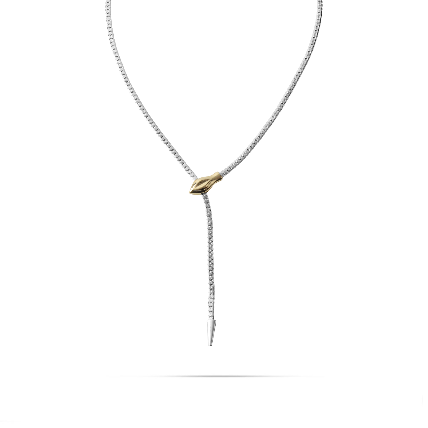 Κολιέ με αλυσίδα flat snake με φίδι Mar and Mar Jocasta Snake Tie (Mix) από ανοξείδωτο ατσάλι