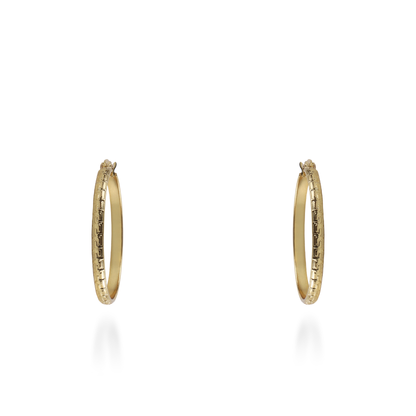 Σκουλαρίκια κρίκοι Mar and Mar Acrol (4 cm) από ανοξείδωτο ατσάλι