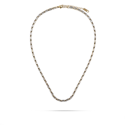 Κολιέ με πέτρες ζιργκόν Mar and Mar Liliana (White) από ανοξείδωτο ατσάλι