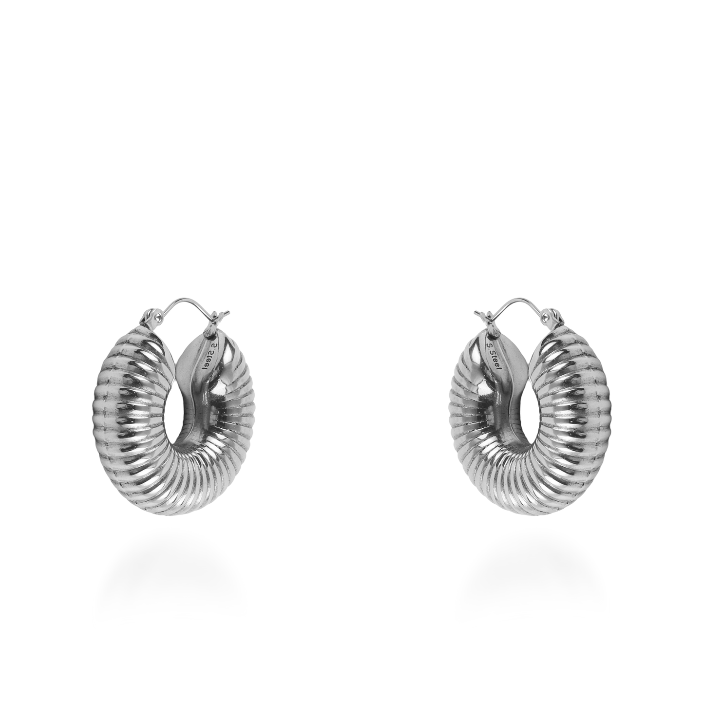 Σκουλαρίκια κρίκοι Mar and Mar Majestic από ανοξείδωτο ατσάλι