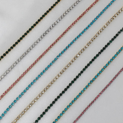Αλυσίδα ποδιού με πέτρες ζιργκόν Tennis Riviera Anklet