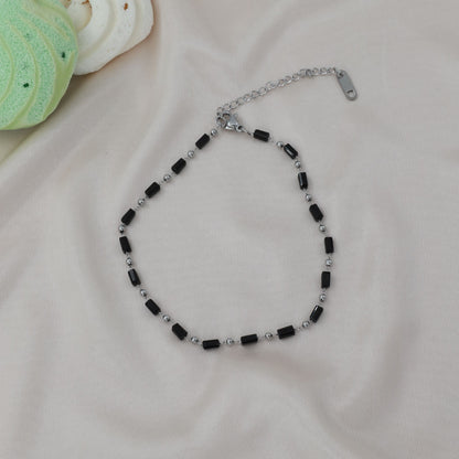 Αλυσίδα ποδιού με χάντρες Mar and Mar Ollie Anklet από ανοξείδωτο ατσάλι
