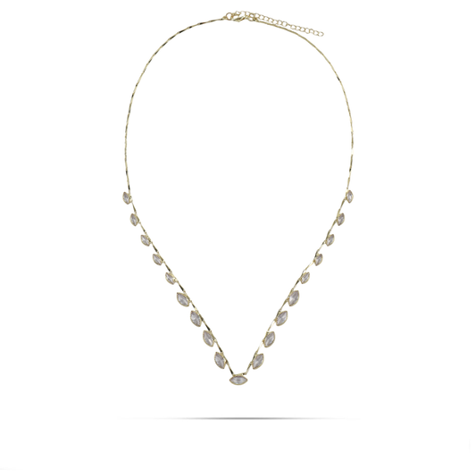 Κολιέ με πέτρες ζιργκόν Mar and Mar Norelia από ανοξείδωτο ατσάλι