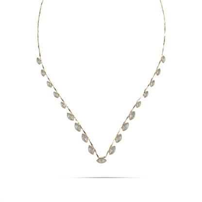 Κολιέ με πέτρες ζιργκόν Mar and Mar Norelia από ανοξείδωτο ατσάλι