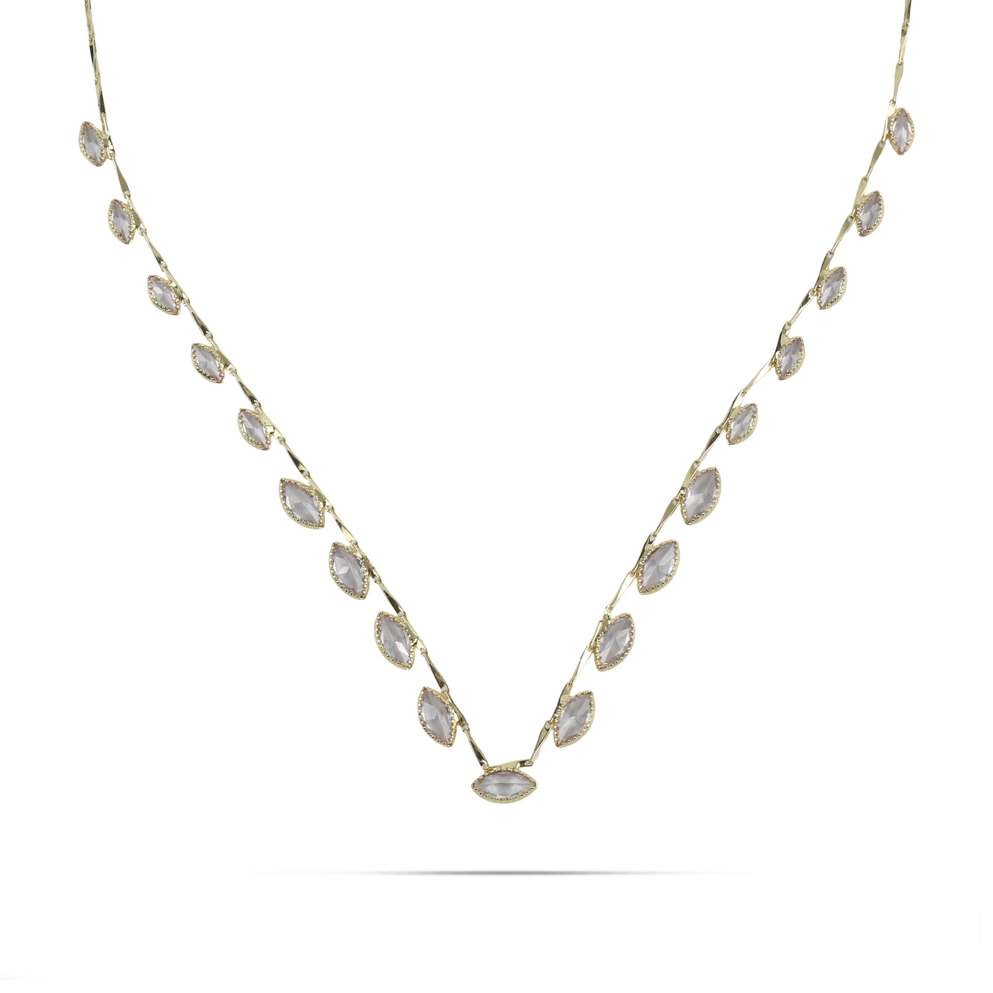 Κολιέ με πέτρες ζιργκόν Mar and Mar Norelia από ανοξείδωτο ατσάλι