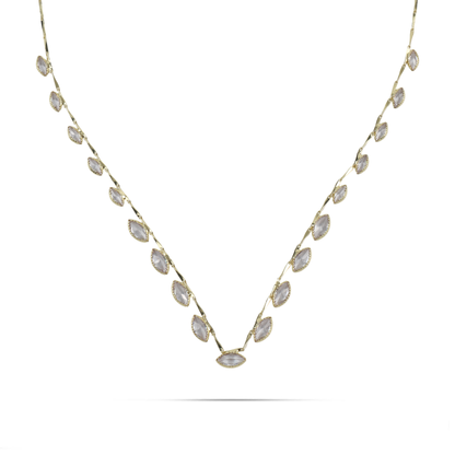 Κολιέ με πέτρες ζιργκόν Mar and Mar Norelia από ανοξείδωτο ατσάλι