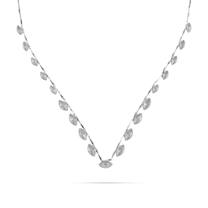 Κολιέ με πέτρες ζιργκόν Mar and Mar Norelia (Silver) από ανοξείδωτο ατσάλι