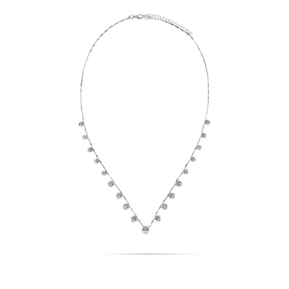 Κολιέ με πέτρες ζιργκόν Mar and Mar Eclessa (Silver) από ανοξείδωτο ατσάλι