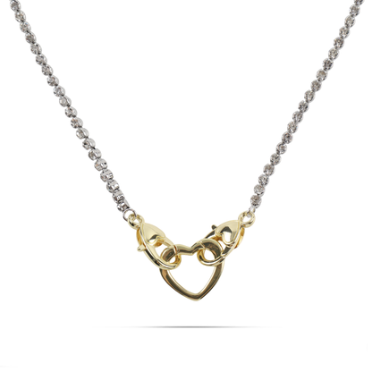 Κολιέ καρδιά με πέτρες ζιργκόν Mar and Mar Mirelia