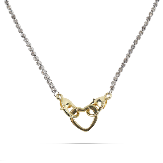 Κολιέ καρδιά με πέτρες ζιργκόν Mar and Mar Mirelia