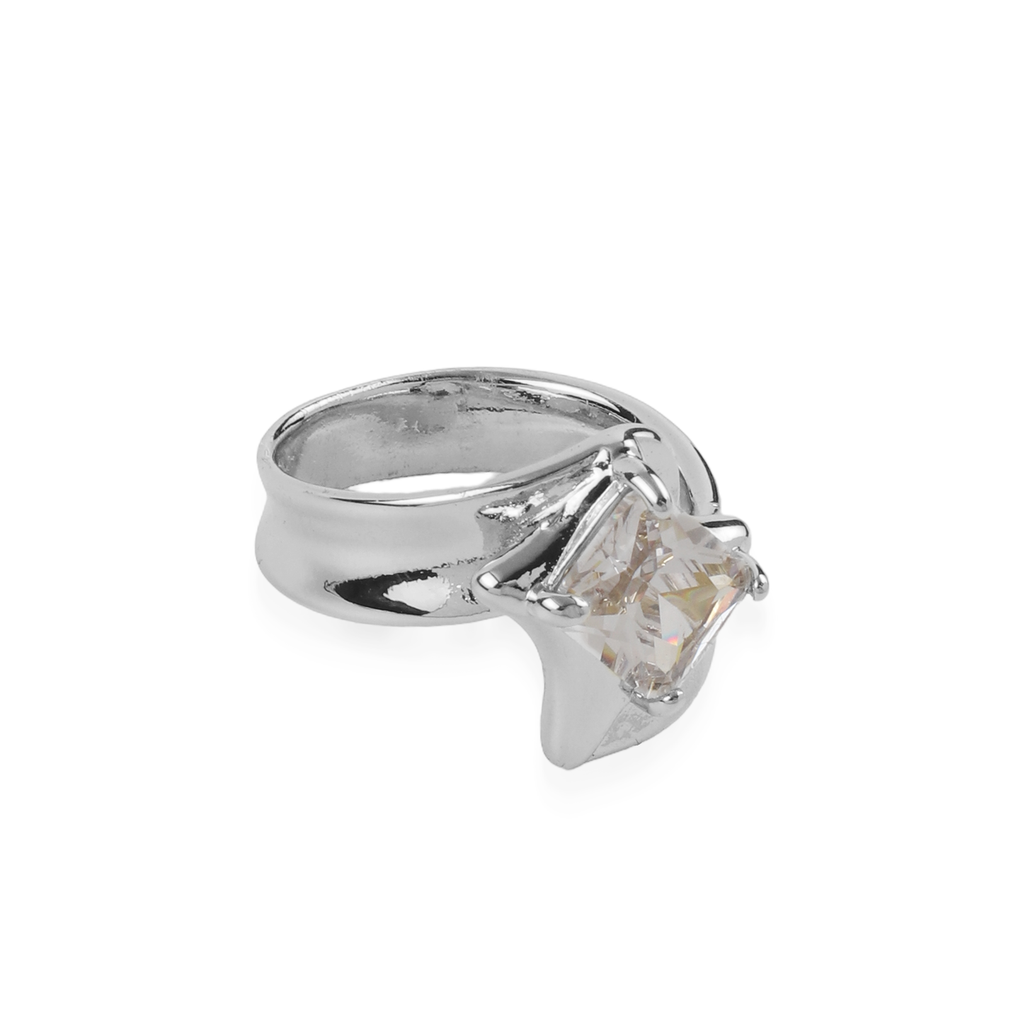 Γυναικείο δαχτυλίδι με ζιργκόν Mar and Mar Emberline (Silver)