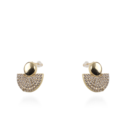 Σκουλαρίκια καρφωτά με ζιργκόν Mar and Mar Ione