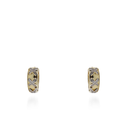 Σκουλαρίκια κρίκοι με ζιργκόν Mar and Mar Serien