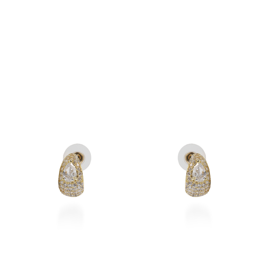 Σκουλαρίκια κρίκοι με ζιργκόν Mar and Mar Brilora