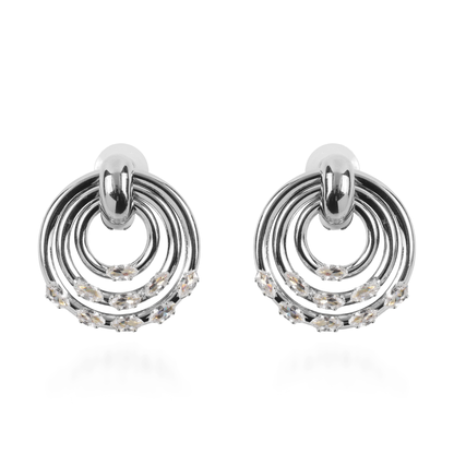 Σκουλαρίκια καρφωτά με ζιργκόν Mar and Mar Riona (Silver)