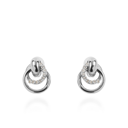 Σκουλαρίκια καρφωτά με ζιργκόν Mar and Mar Thelia