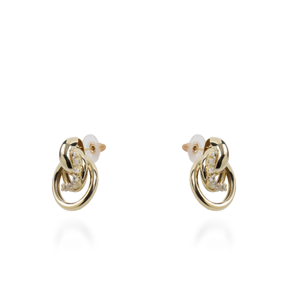 Σκουλαρίκια καρφωτά με ζιργκόν Mar and Mar Thelia